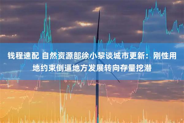 钱程速配 自然资源部徐小黎谈城市更新：刚性用地约束倒逼地方发展转向存量挖潜